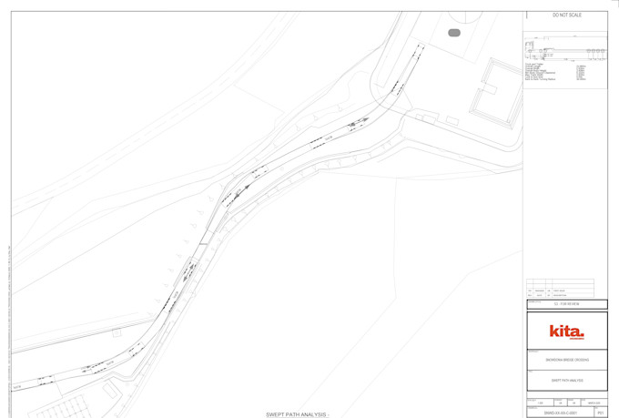 perform swept path analysis vehicle tracking